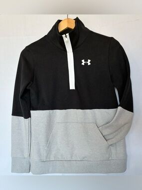 UA boys size large  1/4 zip fleece pullover